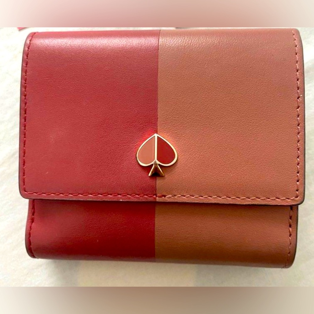Kate Spade Nicola Bicolor Bifold Flap Wallet – NWT